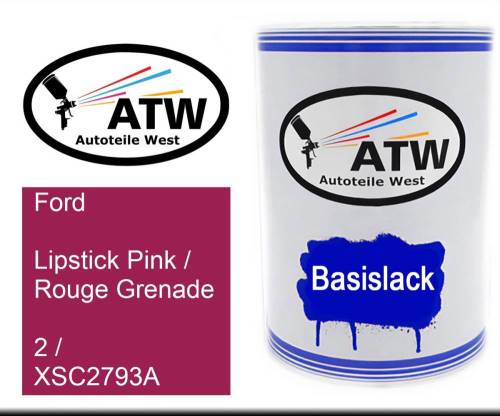 Ford, Lipstick Pink / Rouge Grenade, 2 / XSC2793A: 500ml Lackdose, von ATW Autoteile West.